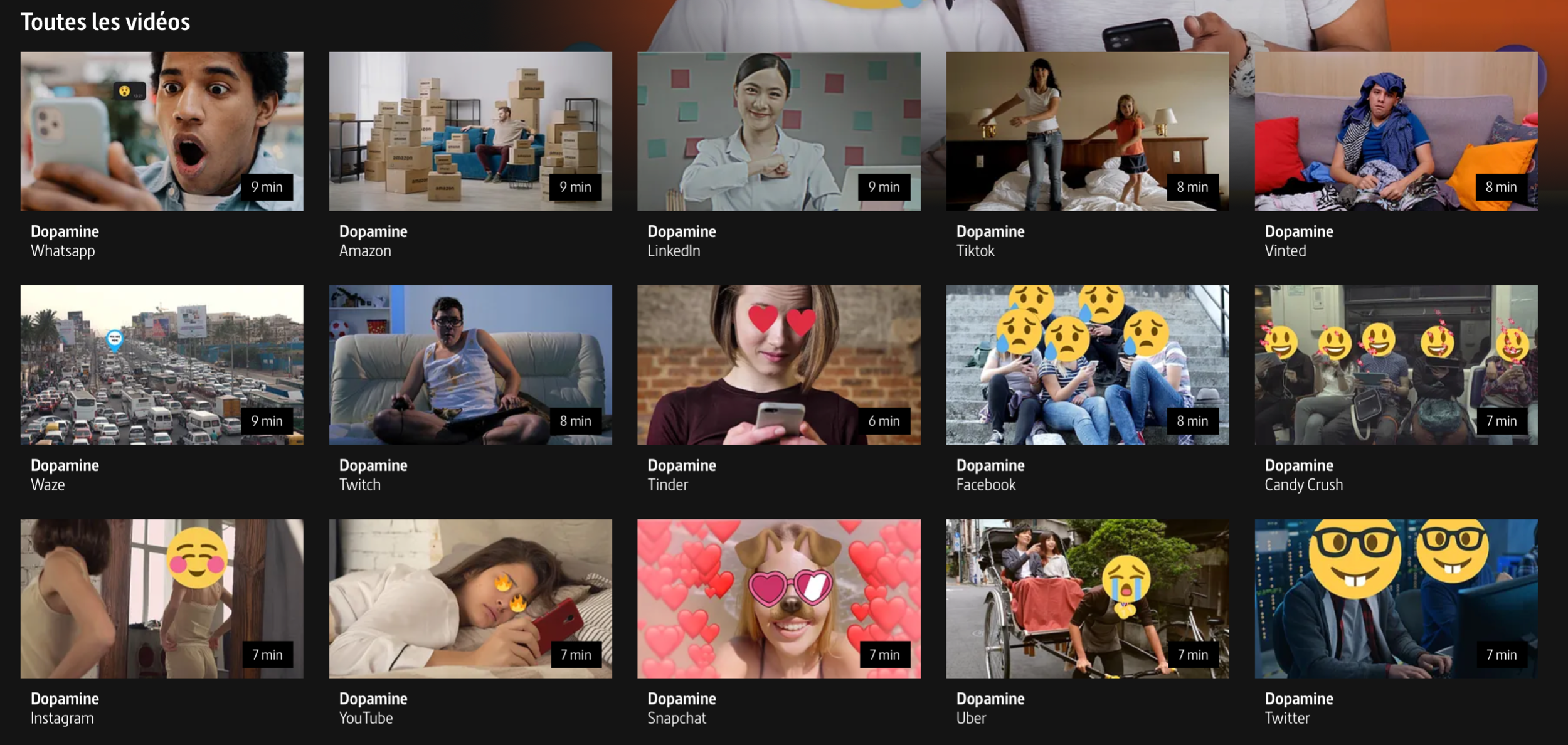 >> Cliquez sur l'image pour accéder aux vidéos Dopamine <<